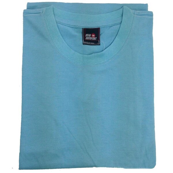 Mens Plain T Shirt 100% COTTON Loose Baggy Fit Blank Tee Top Basic T-Shirt Pink (Salmon) / S