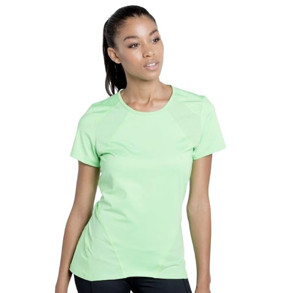 EleVen Womens By Venus Williams Short Sleeve Sport Tennis T-Shirt Top - Green XS