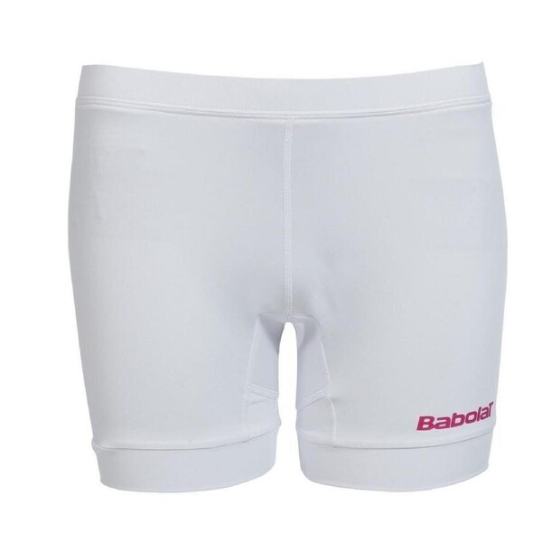 Babolat Girl's Match Core Performance Shorts Tennis Sport Kids - White 6-8 Year Old
