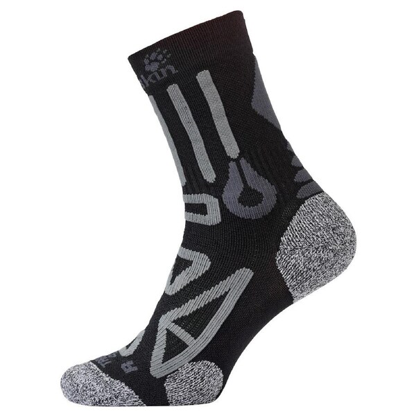 Jack Wolfskin Trekking Socks Pro Classic Cut Outdoor Trail Padded Black / 35-37