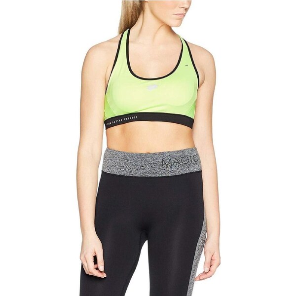 Lotto Womens Ursula V Top Bra Sports Fitness Tennis Training - Green Light S