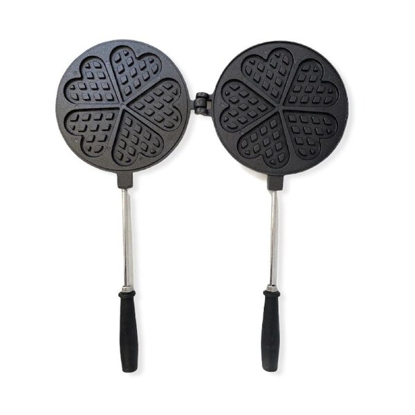 Non-Stick Cast Aluminium Waffle Maker Snacks Pancake Cake Breakfast Making