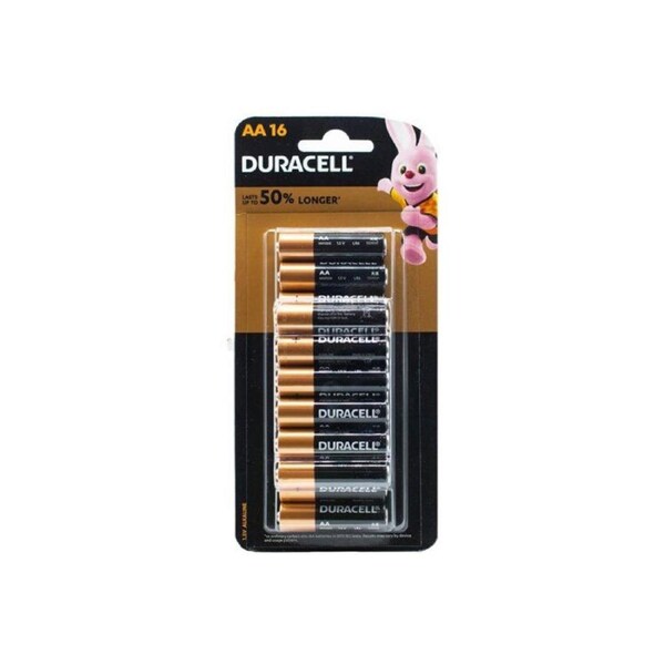 16x Duracell AA Batteries Alkaline 1.5V Battery