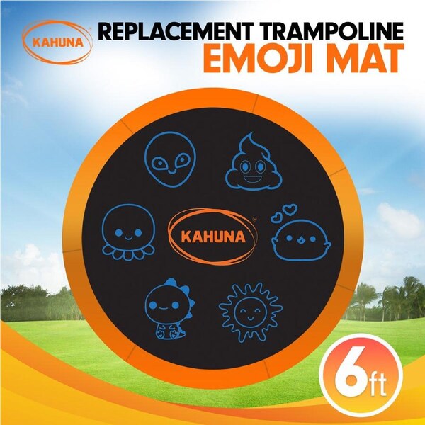 New Replacement Trampoline Spring Mat Round Outdoor Emoji Spring Loops 6ft