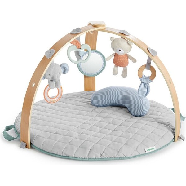 Ingenuity Cozy Spot Reversible Duvet Activity Gym/Play Mat 0m+ Baby Toys Loamy