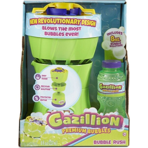 Gazillion Premium Bubbles Rush Blowing Machine Kids/Child 3y+ Outdoor Toy Game