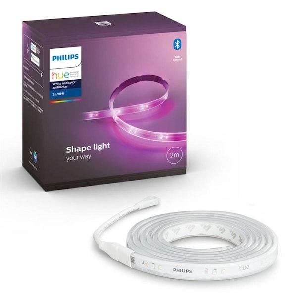 Philips Hue 2m Bluetooth Lightstrip Plus White & Colour Ambiance Strip Lights