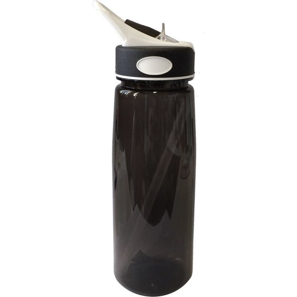 800ml Sucker Large Drinking Water/Juice Drinks Sports/Gym Bottle w/ Straw Black