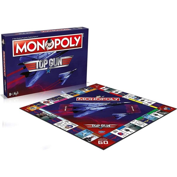 Top Gun Monopoly Family Board Game Kids/Adult 8y+ Fun Party Toy 2-6 Players