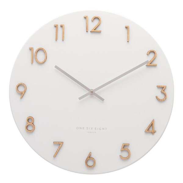 KATELYN White 40cm Metal Wall Clock