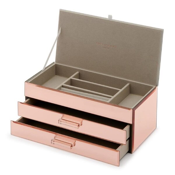 GABRIELLA Rose Gold Large Jewellery Box