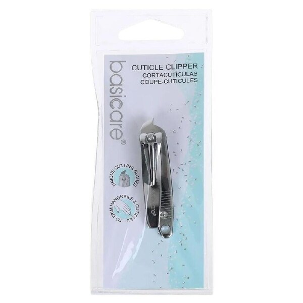 Basicare Stainless Steel Cuticle Clipper for Safe and Precise Nail Grooming