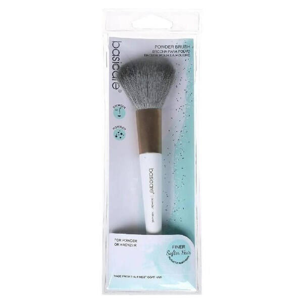 Basicare Powder Brush 16.5cm Soft Synthetic Bristles for Smooth Makeup Finish