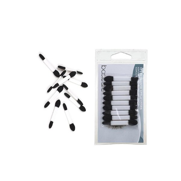 Basicare Eyeshadow Applicators Double Ended Washable Set of 10