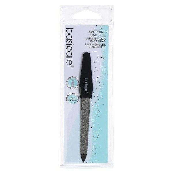 Basicare Sapphire Nail File 11.5cm Double Sided Professional Nail Care Tool