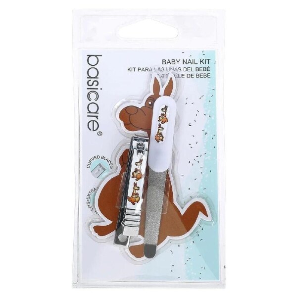 Basicare Baby Nail Kit with Safe Clippers and File for Infant Nail Care