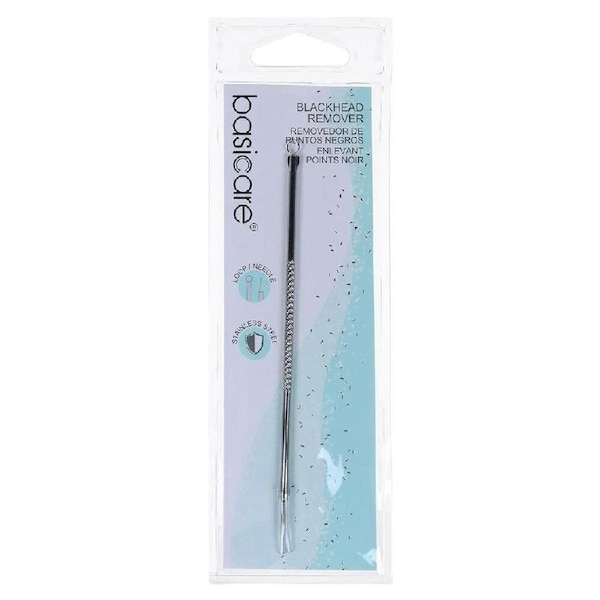 Basicare Blackhead Remover Double Ended Stainless Steel Loop Needle Tool