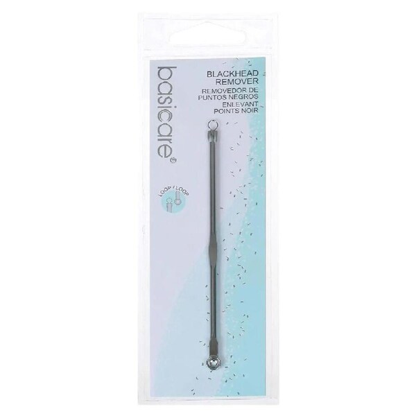 Basicare Black Head Remover Stainless Steel Double Ended Facial Tool