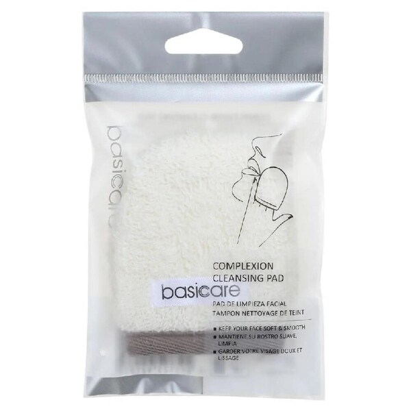 Basicare Complexion Cleansing Pad 7.5cm x 8.8cm for Soft Smooth Radiant Skin