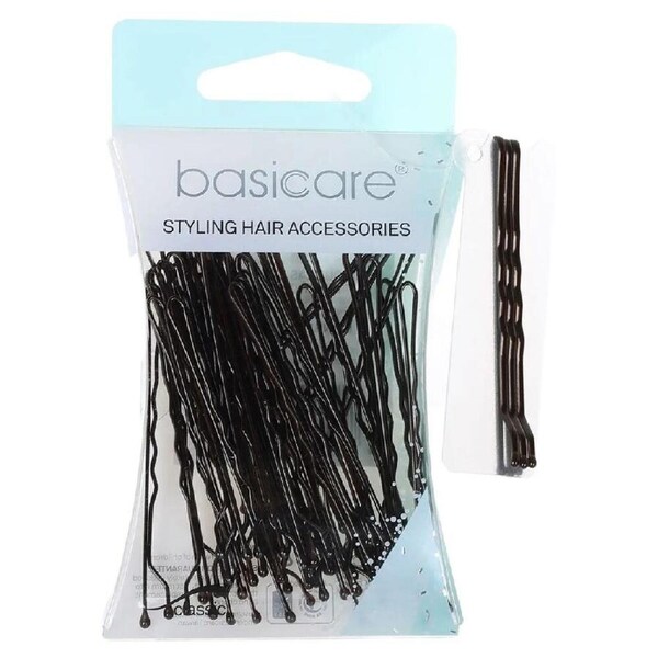 Basicare Medium Brown Bobby Pins 6.2cm 36 Pack Durable Hair Styling Clips
