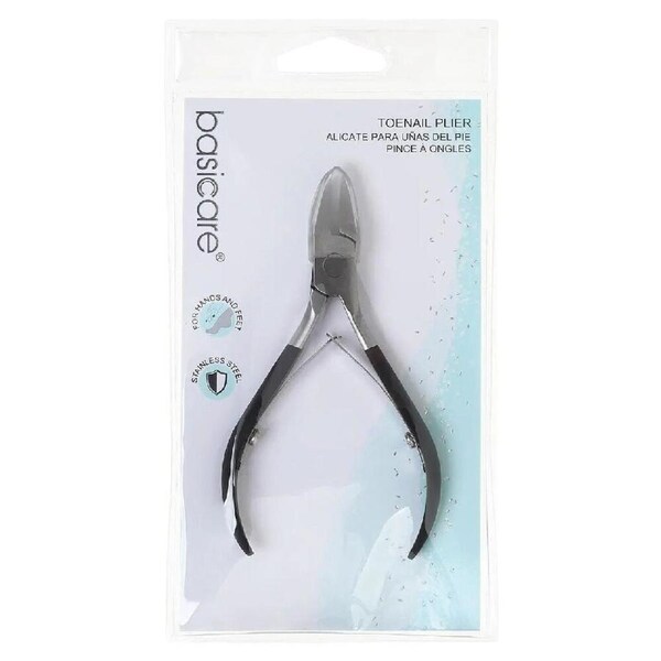 Basicare Toenail Plier 5 Inch Chiropody Pedicure Tool for Nail Care