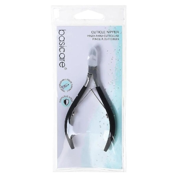 Basicare Cuticle Nipper 3.75 Inch Manicure Tool for Professional Nail Care