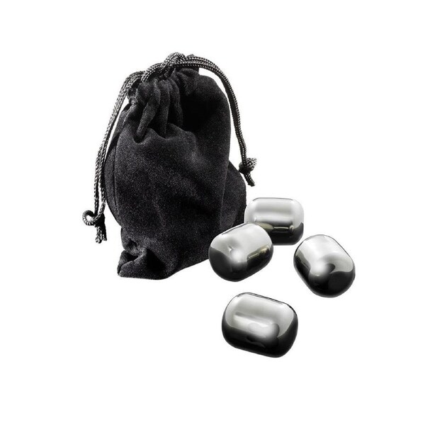 Cellar Premium Premium Stainless Steel Wine Chilling Pearls Set of 4 Cellar