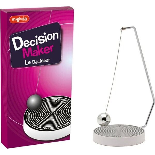 Magnoidz Decision Maker Game Ball Adult Table/Desk Home/Office Room Decor Silver