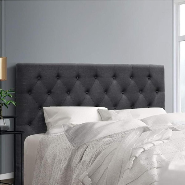 162cm Artiss Bed Head Queen Size Fabric - CAPPI Charcoal