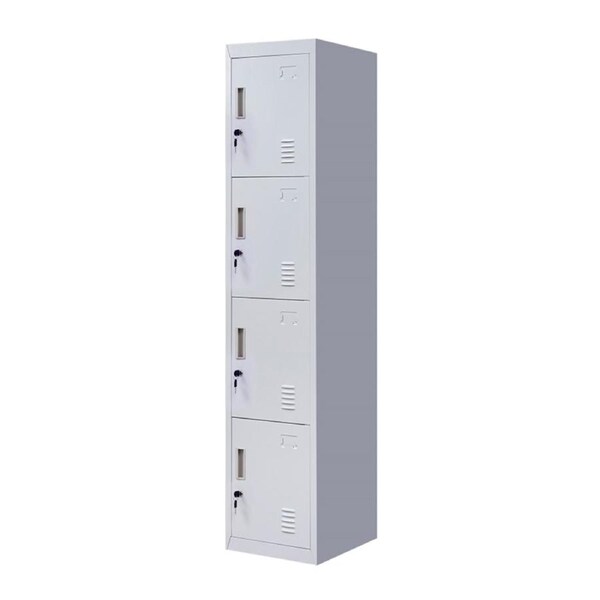 4-Door Vertical Locker for Office Gym Shed School Home Storage