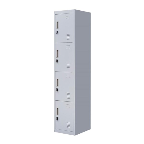 4-Door Vertical Locker for Office Gym Shed School Home Storage