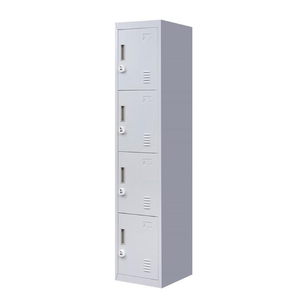 4-Door Vertical Locker for Office Gym Shed School Home Storage