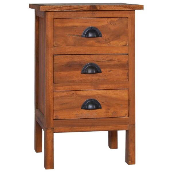 Bedside Cabinet 40x35x60 cm Solid Teak Wood vidaXL