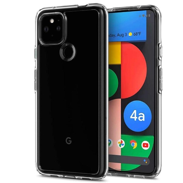 Google Pixel 4a 5G (6.2") Ultra Slim Premium Crystal Clear TPU Gel Back Case by MEZON – Shock Absorption, Wireless Charging Compatible (Pixel 4a 5G, Gel)