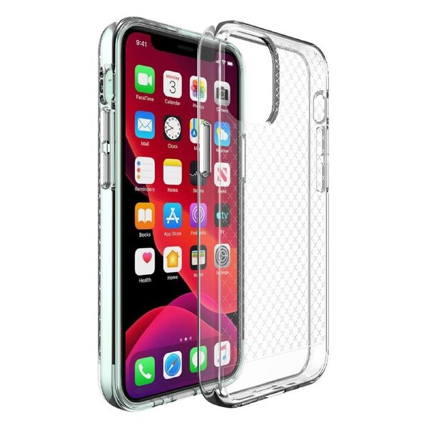 For iPhone 12 mini Case, Shockproof Clear Grippy Cover