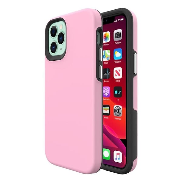 For iPhone 12 mini Case, Shockproof Protective Cover Pink