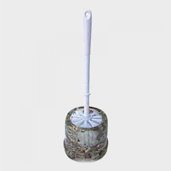 Sand and Shell Clear Toilet Brush and Holder