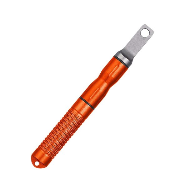 Orange Flint Rod Camping Hiking Outdoor Survival Fire Starter Lighter Steel Stick AU