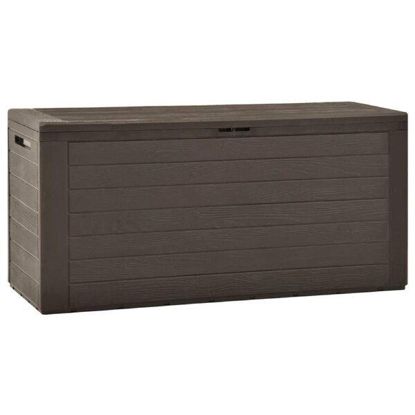 Garden Storage Box Brown 116x44x55 cm vidaXL