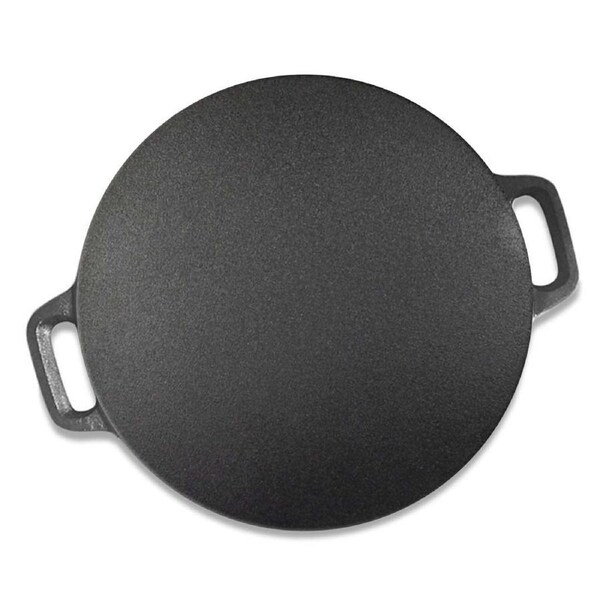 SOGA Cast Iron Induction Crepes Pan Baking Cookie Pancake Pizza Bakeware 37cm
