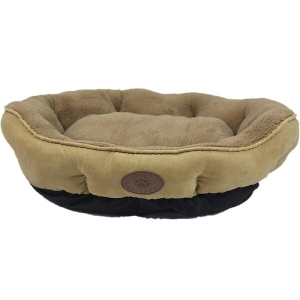YES4PETS Washable Beige Fleece Dog Cat Bed-Small
