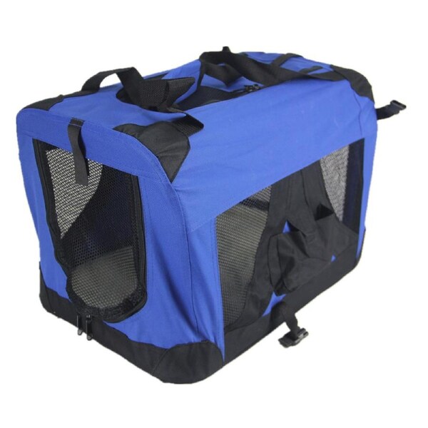 YES4PETS XL Portable Foldable Pet dog Puppy Soft Crate-Blue