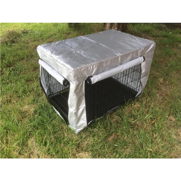YES4PETS 36' Collapsible Metal Dog Puppy Cat Crate Cage Cat Carrier With Cover