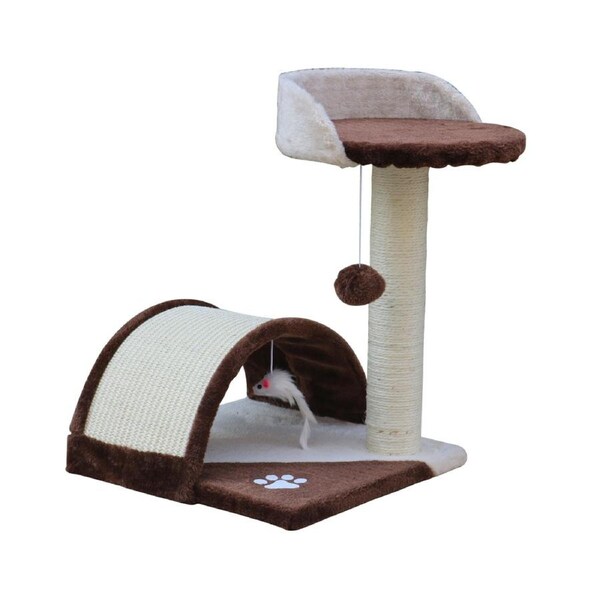 YES4PETS 50 cm Cat Scratching Post Tree Scratching Pole Climbing Post-Brown