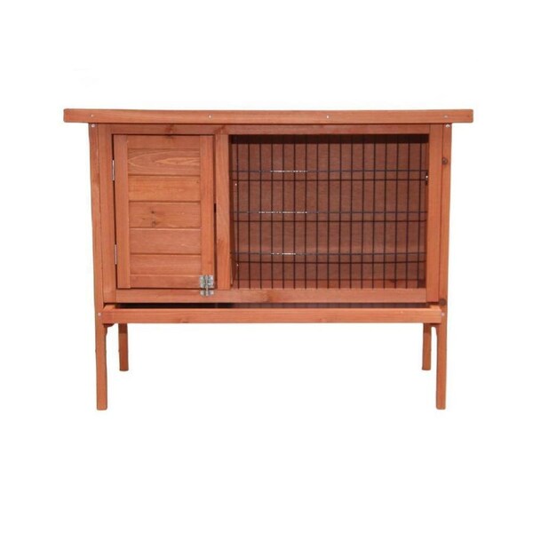 YES4PETS Single Wooden Pet Rabbit Hutch Guinea Pig Cage with Slide out Tray