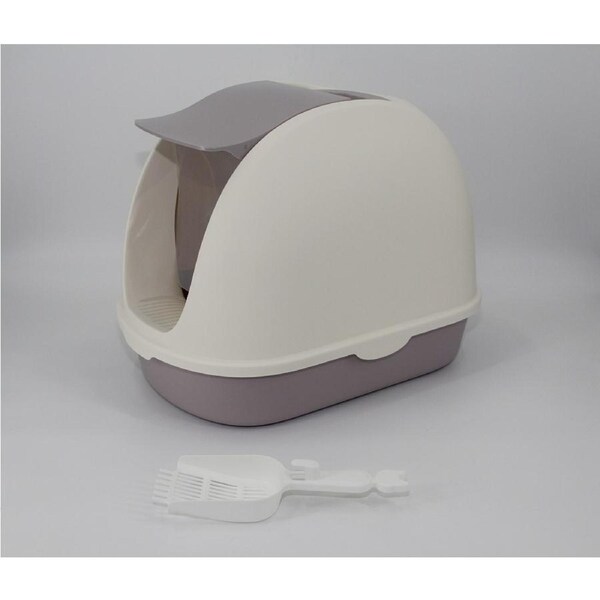 YES4PETS Portable Hooded Cat Toilet Litter Box Tray House with Handle and Scoop