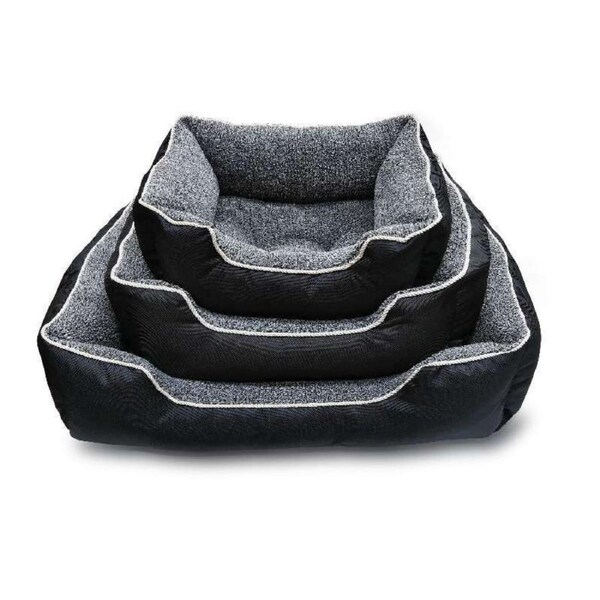 Medium Washable Soft Pet Dog Cat Bed Cushion Mattress-Brown