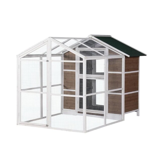 YES4PETS XXL Aviary Pigeon Bird Cage Wooden Outdoor House Pigeon Breeding Cage