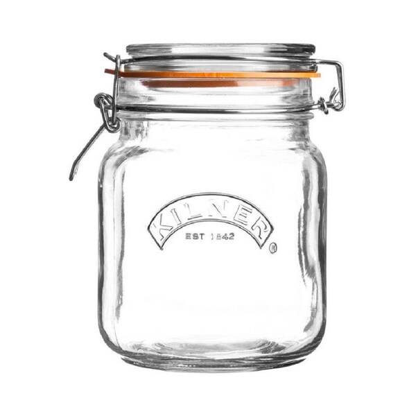 Kilner Square Clip Top Jar 1 Litre