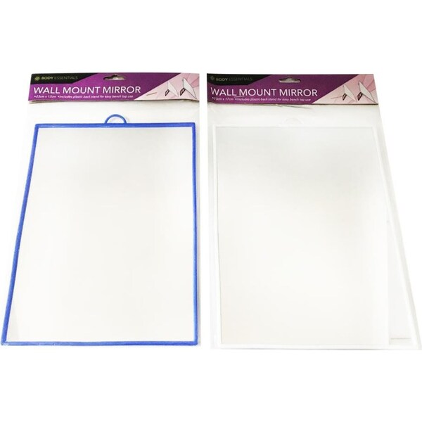 2x Table Mirror W/ Back Stand Wall Mount Dressing Vanity Cosmetic Makeup Bedroom